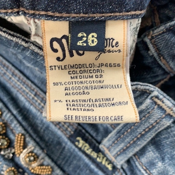 Miss Me Embellished Sequins Jewels Skinny Jeans 26 - Picture 7 of 9